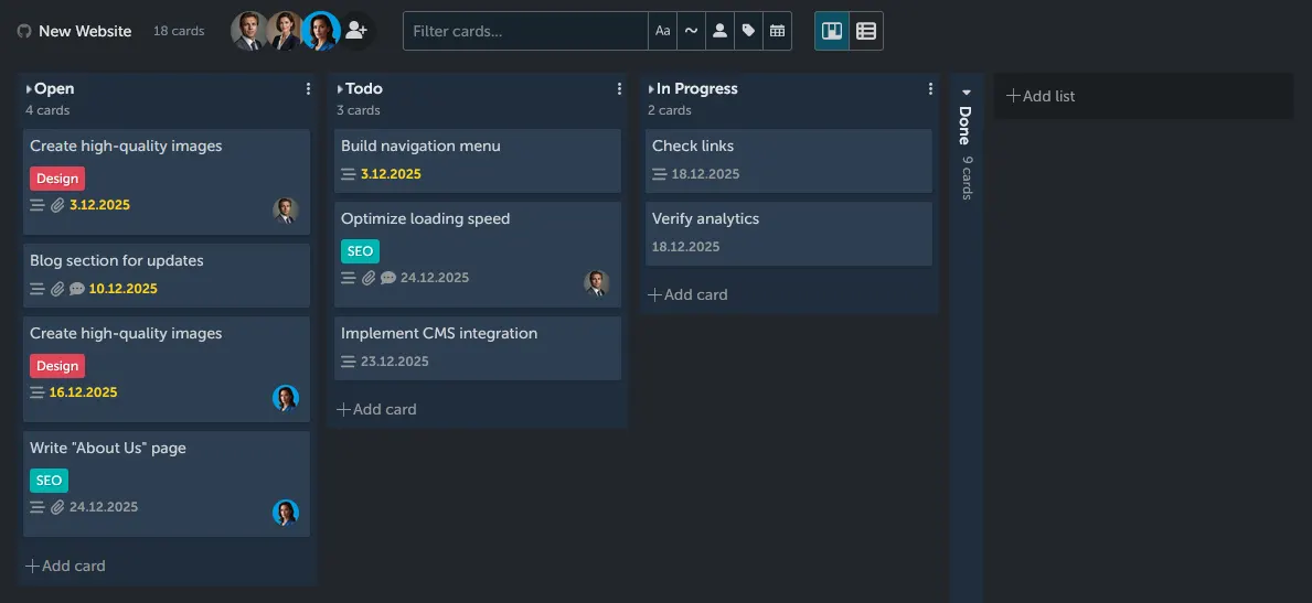4ga Boards Day View Filter Off